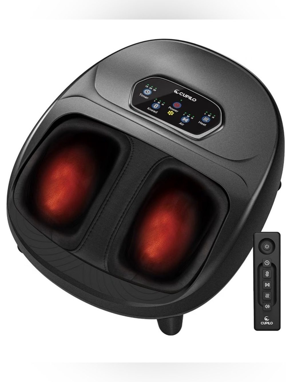 Cupilo Foot Massager With Heat, Fsa Eligible Hsa Upgraded Full Foot Massage | 3-